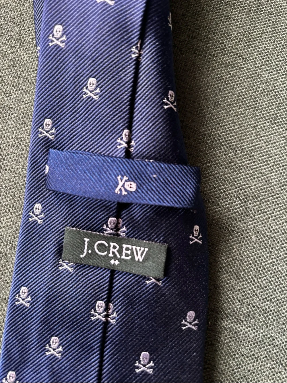 Jcrew Skull & Crossbones Silk Tie